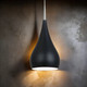 Black Pendant Light With White Interior 60W E27 360mm Black Pendant Light With White Interior 60W E27 360mm